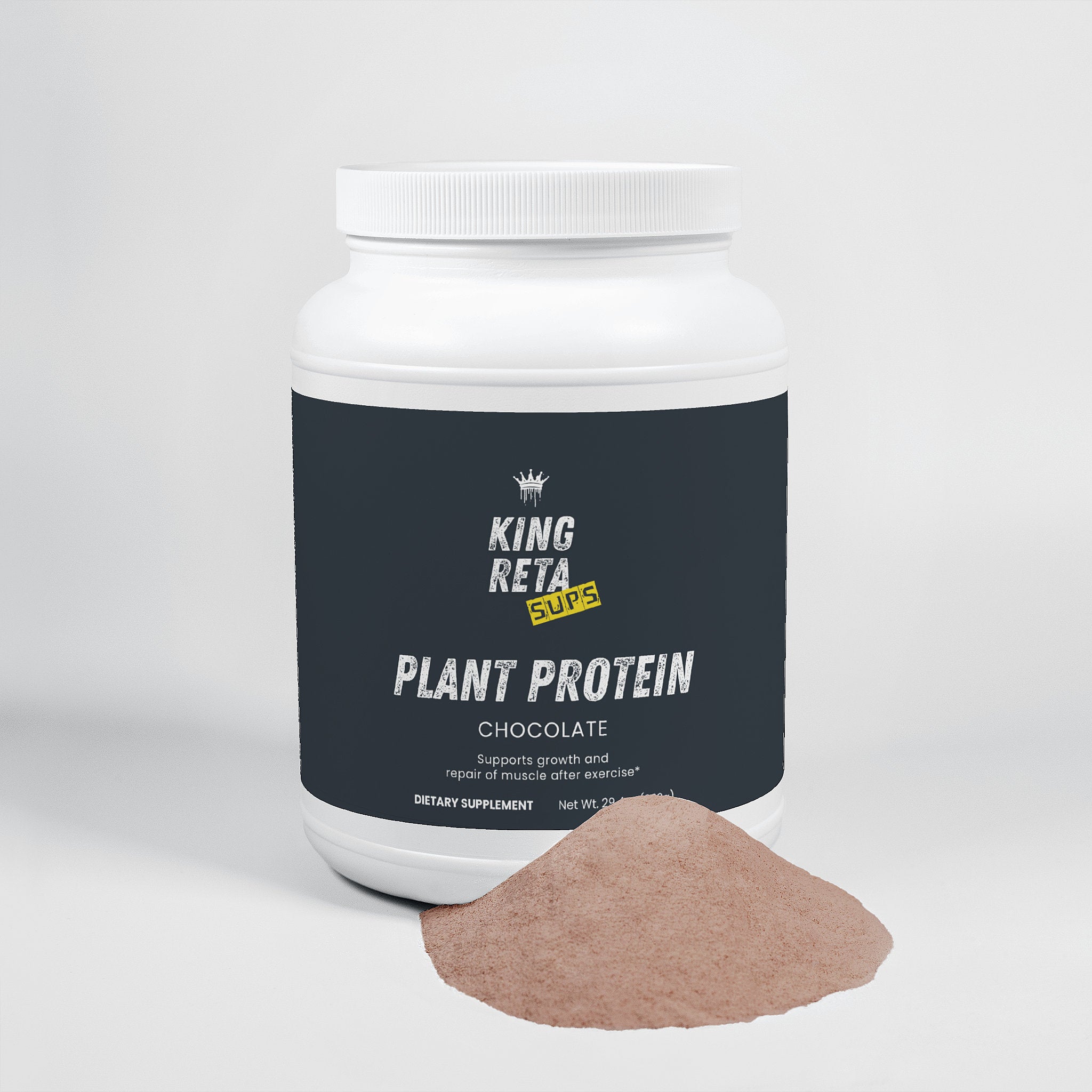 King Reta Organic Plant Protein Isolate (Chocolate) w/MCT Oil
