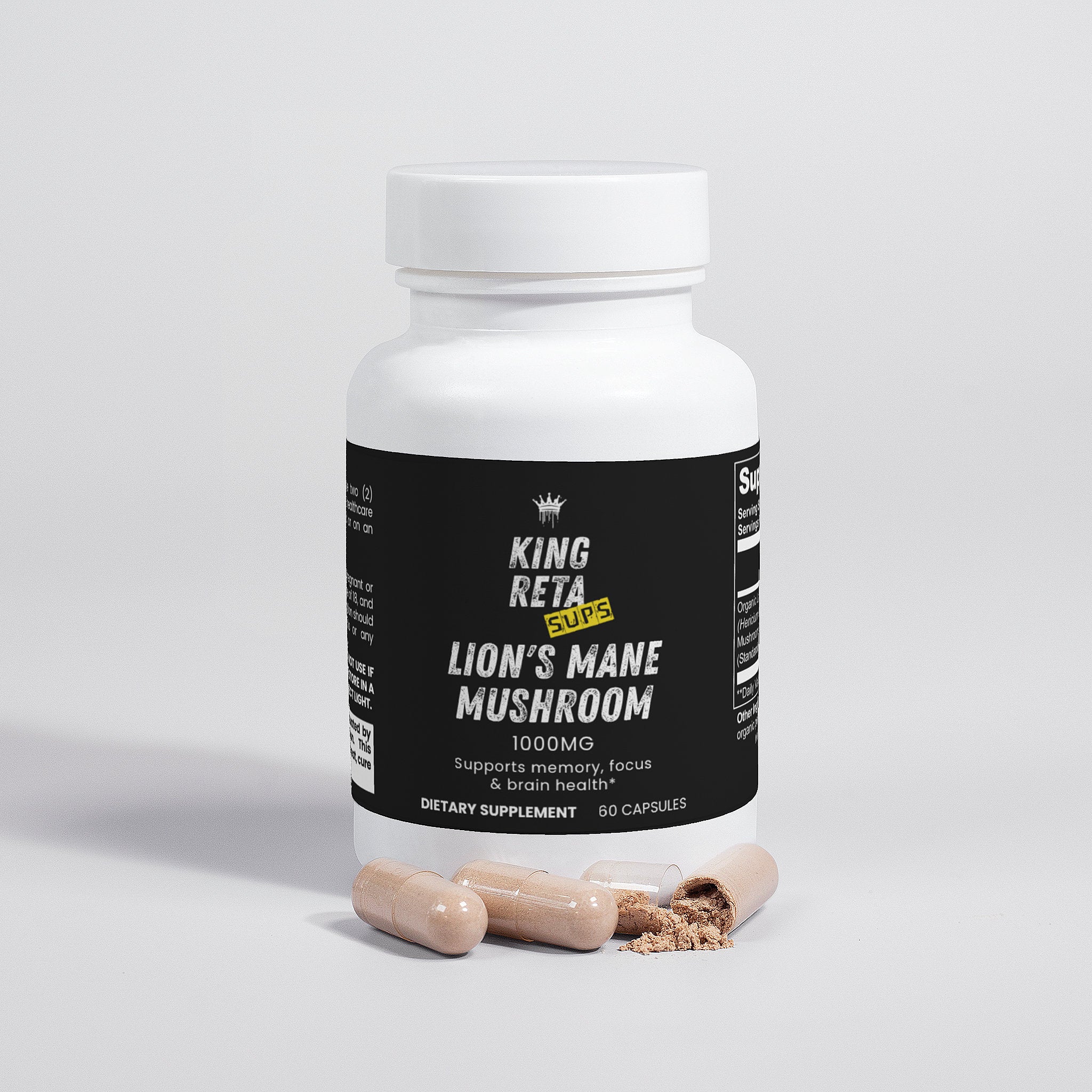 King Reta Lion's Mane Mushroom 1000mg