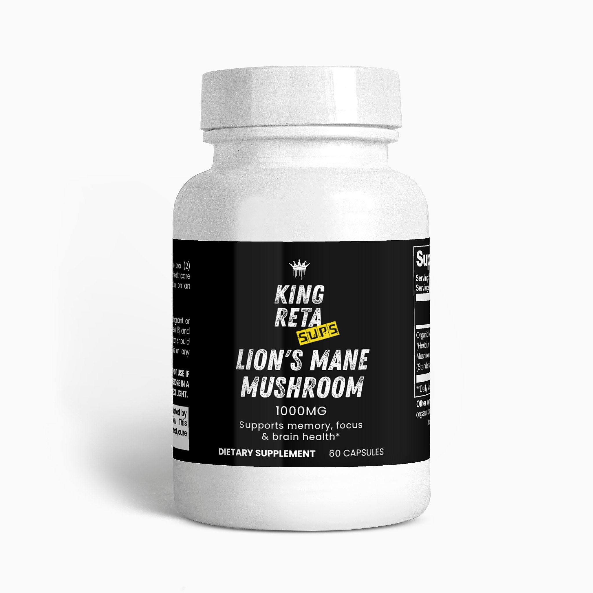King Reta Lion's Mane Mushroom 1000mg