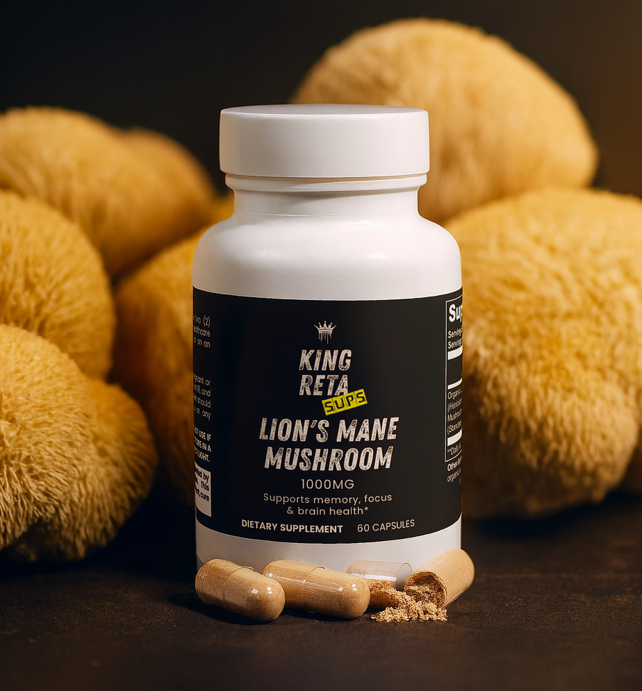 King Reta Lion's Mane Mushroom 1000mg