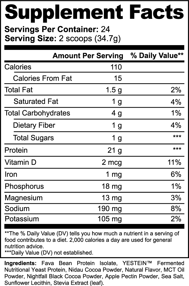 King Reta Organic Plant Protein Isolate (Chocolate) w/MCT Oil