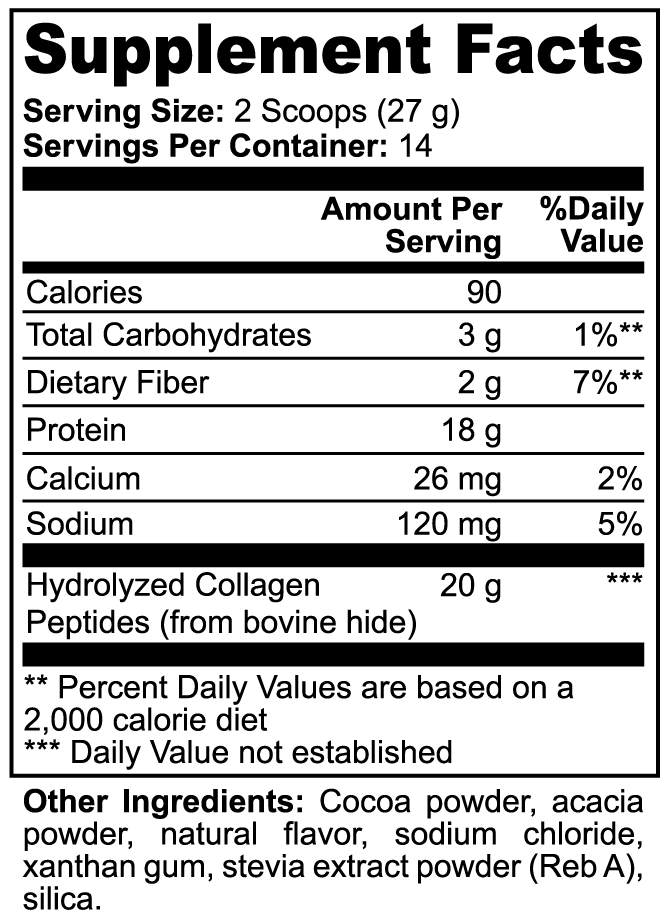 King Reta Grass-Fed Collagen Peptides Powder (Chocolate)