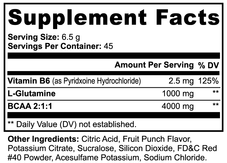 King Reta BCAA Shock Powder (Fruit Punch)