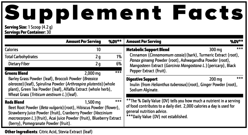 King Reta Superfood Powder (Greens)